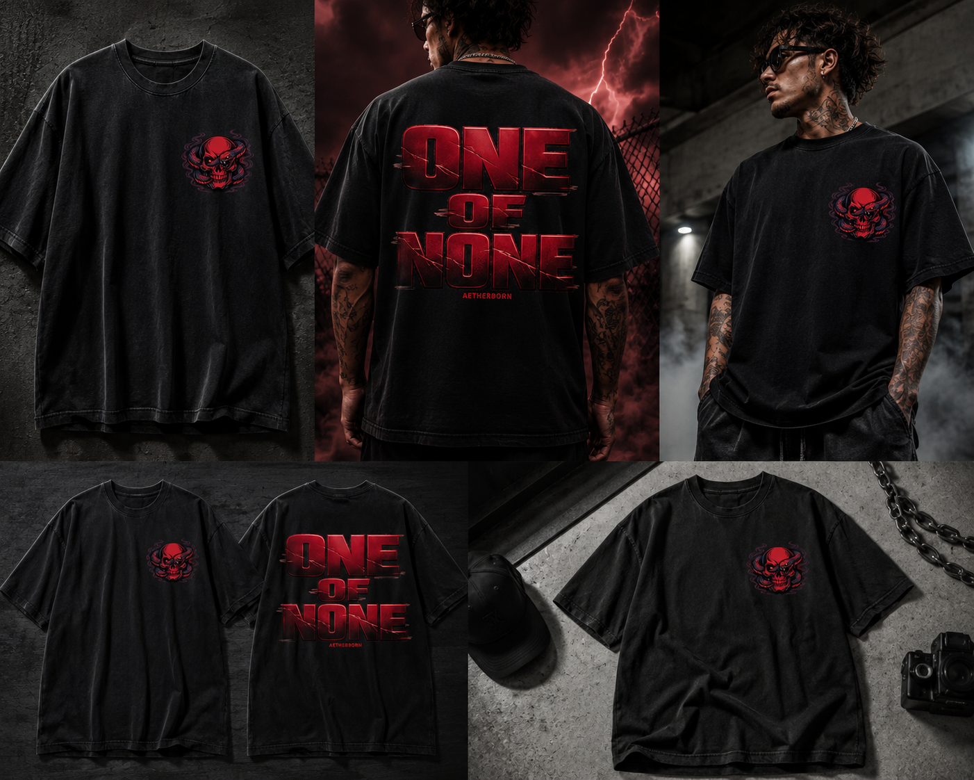 One of None Black Mockup